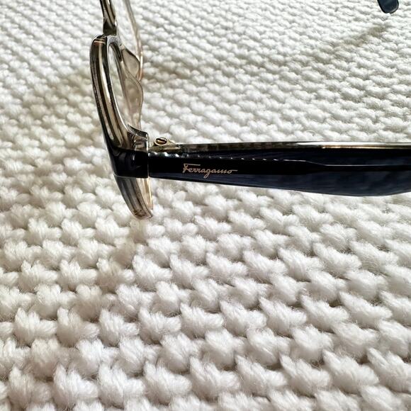 Salvatore Ferragamo SF2873 Blue Black Tan Gradient Eyeglasses 53 16 140 main image 5